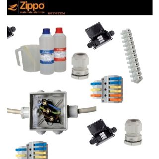 GEL IP68 BICOMPONENTE ZIPPO 1 Kg ISOLANTE STAGNO SCATOLA MORSETTO STAGNO IMPERMEABILI