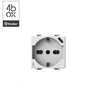 PRESA SCHUKO + USB C COMPATIBILE BTICINO MATIX 4BOX 4B.AM.P40.USB