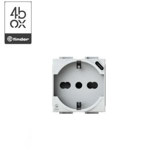 PRESA SCHUKO + USB C COMPATIBILE BTICINO LIGHT 4BOX 4B.AM.P40.USB