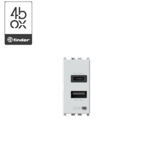 PRESA USB C+A VIMAR PLANA COMPATIBILE 4BOX 4B.V14.USB.30
