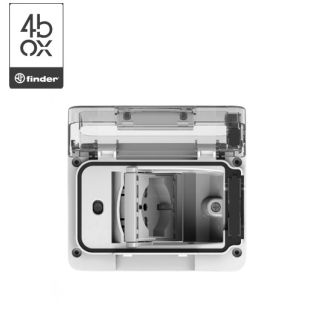 CONTENITORE DA ESTERNO CON SCHUKO WIDE 4BOX 4B.W.01.015 BIANCO