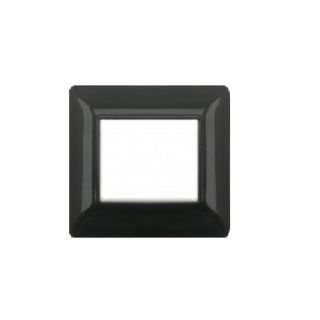 joy PLACCA 2P NERO BISTRO' PVC COMPATIBILE MATIX BTICINO