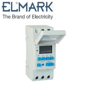 INTERRUTTORE ORARIO DIGITALE MODULARE TIMER DIN ELETTRONICO