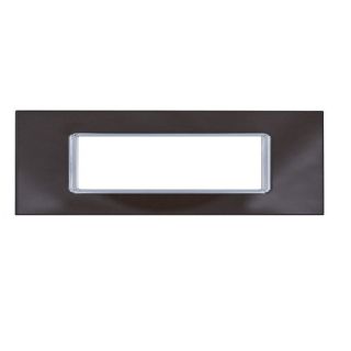 joy PLACCA 6P TESTA DI MORO VETRO COMPATIBILE MATIX BTICINO