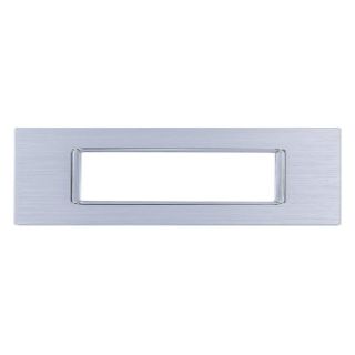 joy PLACCA 6P SILVER METALLO COMPATIBILE MATIX BTICINO