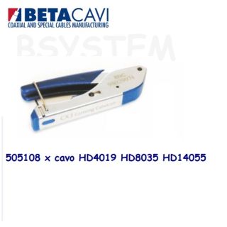 505108 PINZA BNC CONNETTORI A COMPRESSIONE CAVI HD PROFESSIONALE