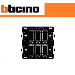 SUPPORTO BTICINO SERIE MAGIC 3+3 POSTI SEPARATI 506S.