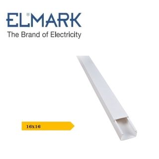 CANALINA 16x16 BIANCO 2mt CON COPERCHIO