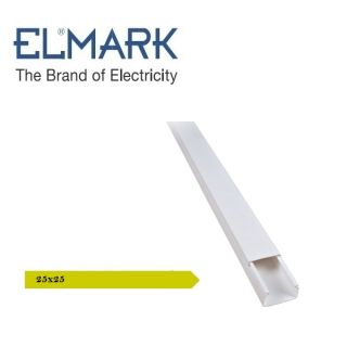 CANALINA 25X25 ADESIVA 2mt BIANCO CON COPERCHIO