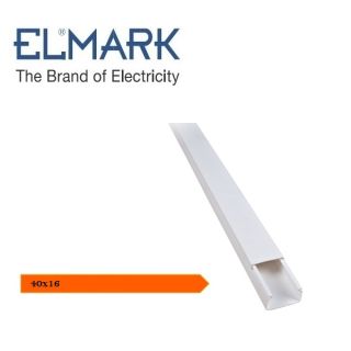 CANALINA 40X16 BIANCO 2mt CON COPERCHIO