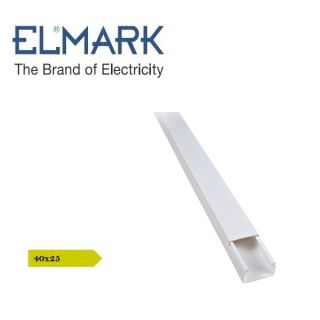 CANALINA 40X25 BIANCO 2mt CON COPERCHIO