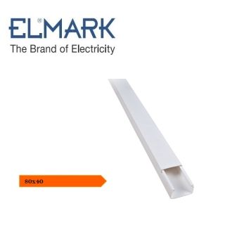 CANALINA 80x40 BIANCO 2mt CON COPERCHIO