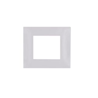gem PLACCA 2P BIANCO PVC COMPATIBILE VIMAR PLANA