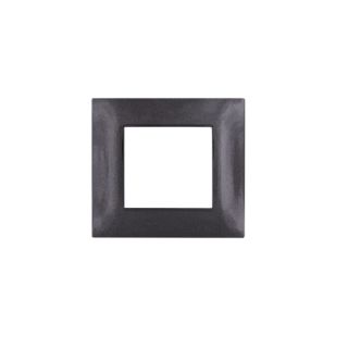 gem PLACCA 2P NERO PVC COMPATIBILE VIMAR PLANA
