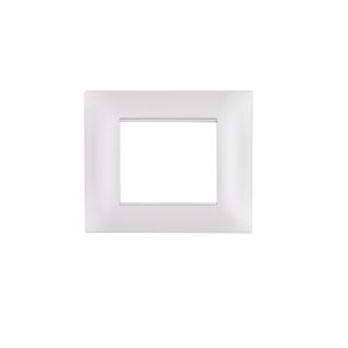 gem PLACCA 2P GRIGIO CHIARO PVC COMPATIBILE VIMAR PLANA