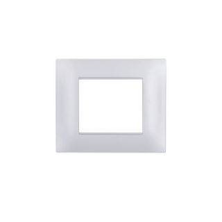 gem PLACCA 2P SILVER PVC COMPATIBILE VIMAR PLANA