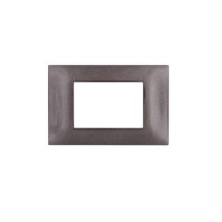 gem PLACCA 3P BRONZO PVC COMPATIBILE VIMAR PLANA