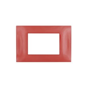 gem PLACCA 3P CORALLO PVC COMPATIBILE VIMAR PLANA