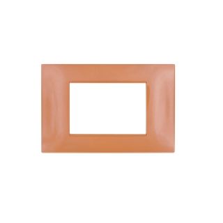 gem PLACCA 3P ARANCIO PVC COMPATIBILE VIMAR PLANA
