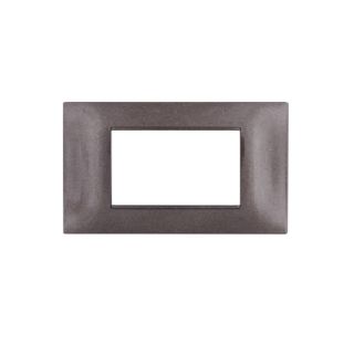 gem PLACCA 4P BRONZO PVC COMPATIBILE VIMAR PLANA