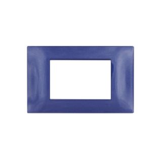 gem PLACCA 4P BLU NAVY PVC COMPATIBILE VIMAR PLANA