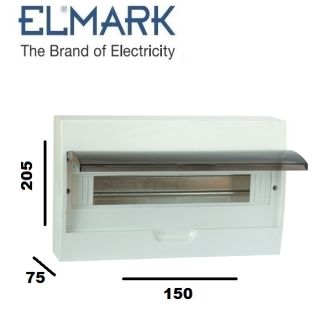 QUADRO 6 MOD IP40 DA ESTERNO CENTRALINO