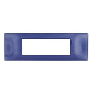 gem PLACCA 7P BLU NAVY PVC COMPATIBILE VIMAR PLANA