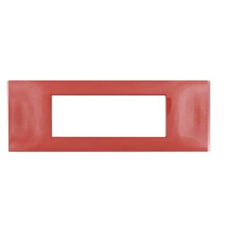 gem PLACCA 7P CORALLO PVC COMPATIBILE VIMAR PLANA