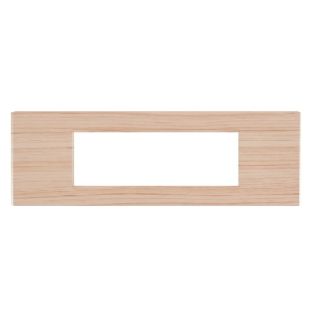 gem PLACCA 7P ABETE PVC COMPATIBILE VIMAR PLANA