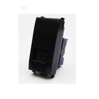 gem PRESA RJ45 CAT6 COMPATIBILE VIMAR ARKE' NERO LUCIDO
