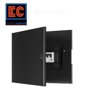 63224N FRONTALE CENTRALINO 24 MODULI NERO ELETTROCANALI