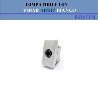 PRESA TV PASSANTE COMPATIBILE VIMAR ARKE BIANCO
