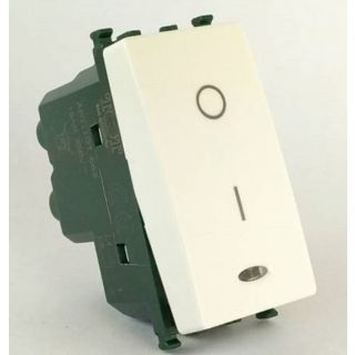 INTERRUTTORE BIPOLARE LUMINOSO COMPATIBILE VIMAR PLANA