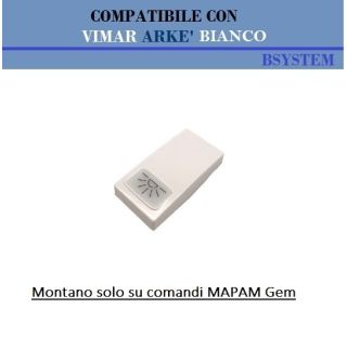 COPRITASTO LUCE COMPATIBILE VIMAR ARKE BIANCO