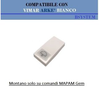 COPRITASTO CAMPANELLO COMPATIBILE VIMAR ARKE BIANCO