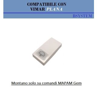 COPRITASTO CAMPANELLO COMPATIBILE VIMAR PLANA