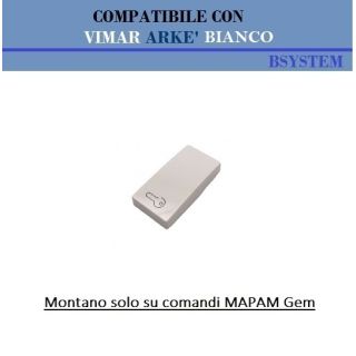 COPRITASTO CHIAVE COMPATIBILE VIMAR ARKE BIANCO