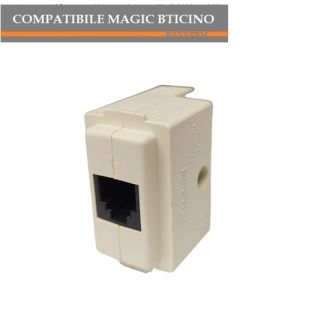 PRESA TELEFONO RJ11 COMPATIBILE 5982 MAGIC BTICINO.