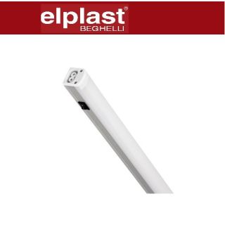 REGLETTE LED BEGHELLI LAMPADA 8W 3000K CON INTERRUTTORE 74042