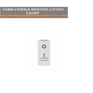 INTERRUTTORE BIPOLARE 16A LUMINOSO COMPATIBILE BTICINO LIVING LIGHT