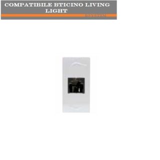 PRESA TELEFONO RJ11 COMPATIBILE BTICINO LIVING LIGHT.