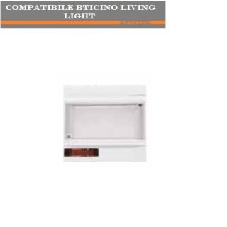 PULSANTE PORTANOME COMPATIBILE BTICINO LIVING LIGHT BIANCO