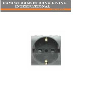 PRESA SCHUKO 16A COMPATIBILE BTICINO LIVING INTERNATIONAL L4140