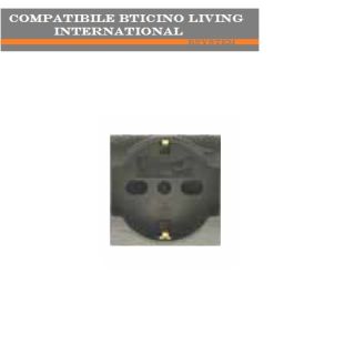 PRESA SCHUKO TRIVALENTE COMPATIBILE BTICINO LIVING INTERNATIONAL L4140/16