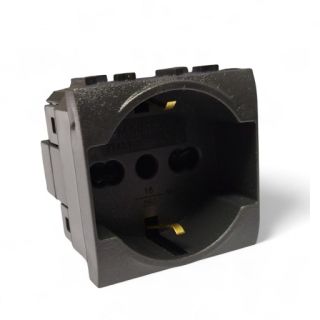 PRESA SCHUKO TRIVALENTE COMPATIBILE BTICINO LIVING INTERNATIONAL L4140/16