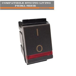 ARC INTERRUTTORE BIPOLARE LUMINOSO COMPATIBILE LIVING CLASSIC BTICINO