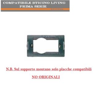 SUPPORTO SCHUKO+1P MARLANVIL ARC COMPATIBILE BTICINO LIVING CLASSIC 4740.