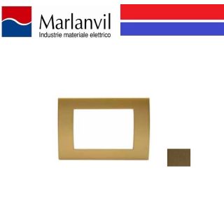 PLACCA MARLANVIL CLASSIC 3 POSTI COLORE BRONZO 7833.V.BZ