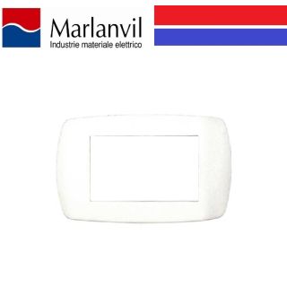 PLACCA MARLANVIL MILLENNIUM 4 POSTI COLORE BIANCO 7844.T.B.