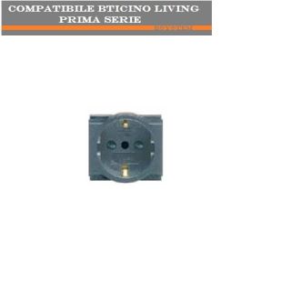 PRESA SCHUKO 2P+T 16A ARC COMPATIBILE LIVING CLASSIC 4440/3.